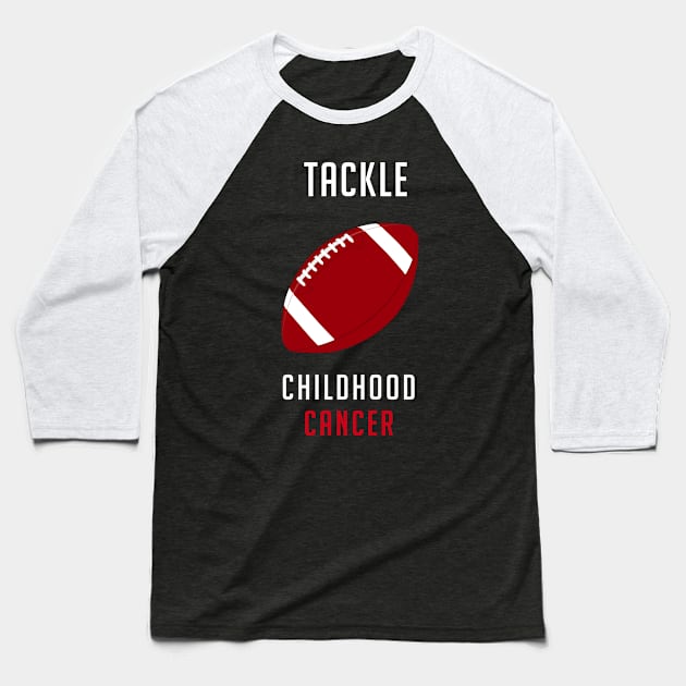 Tackle Childhood Cancer Baseball T-Shirt by Printnation